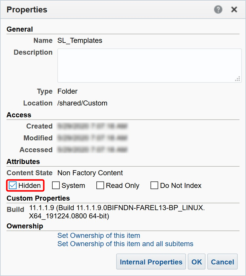 Folder Property - Simplified Loader Excel for Oracle Fusion Cloud ERP